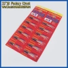 Tarjeta roja pegamento cartulina tubo de aluminio 502 pegamento instantáneo fuerte plástico cuero metal 502 pegamento Application Scenario